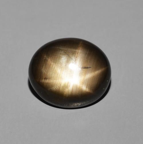 5.12ct Natural Black Star Sapphire, Oval, Opaque