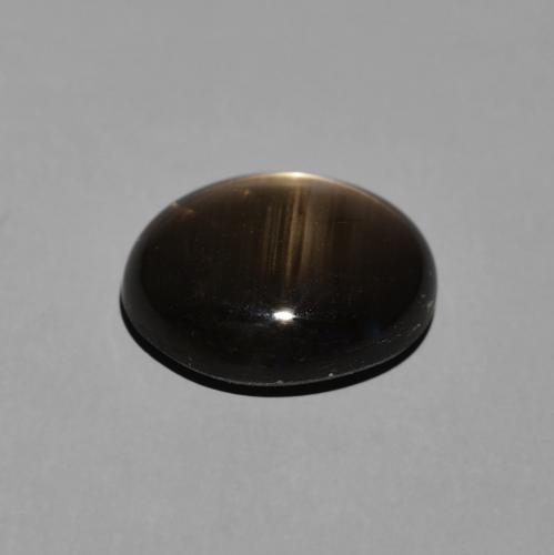Star Sapphire Gemstone in 11.4 x 9.7 mm Size for Sale, Star Sapphire Stone in Black Color