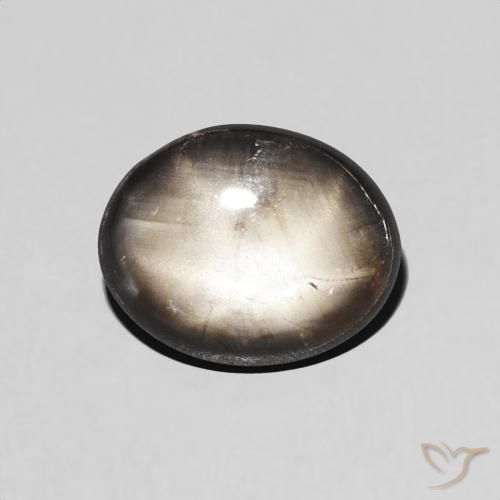 1.98ct Natural Black Star Sapphire, Oval, Opaque