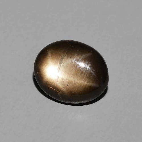 2.26 ct Black Star Sapphire Stone, Natural Star Sapphire in Oval Cabochon Shape for Sale