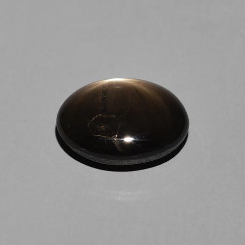Star Sapphire Gemstone in 9 x 7 mm (calibrated) Size for Sale, Star Sapphire Stone in Black Color