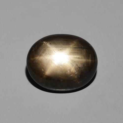 7.64ct Natural Black Star Sapphire, Oval, Opaque