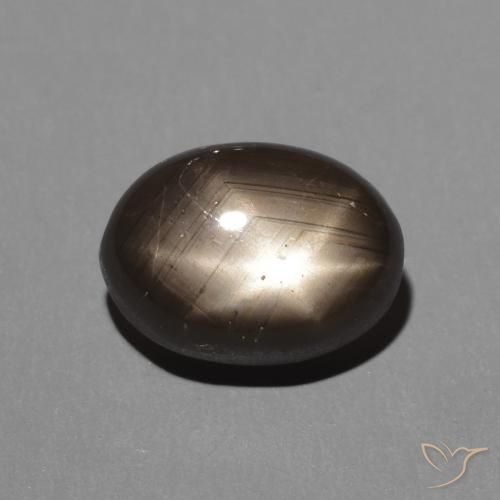 2.88ct Natural Black Star Sapphire, Oval, Opaque
