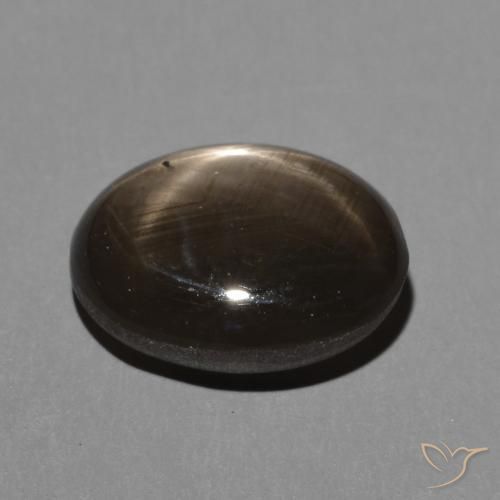 Star Sapphire Gemstone in 10 x 8 mm (calibrated) Size for Sale, Star Sapphire Stone in Black Color