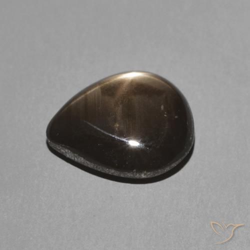 Star Sapphire Gemstone in 8.8 x 7.6 mm Size for Sale, Star Sapphire Stone in Black Color