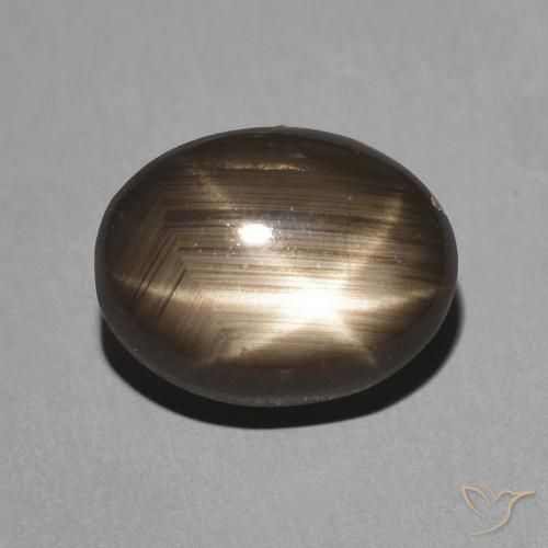 3.26 ct Black Star Sapphire, 9.7 x 7.6 mm Oval Cut From Thailand, Photo A