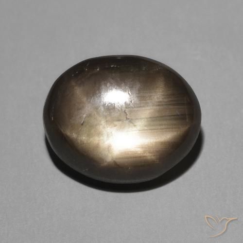 3.62 ct Black Star Sapphire, 9.6 x 7.8 mm Oval Cut From Thailand, Photo A