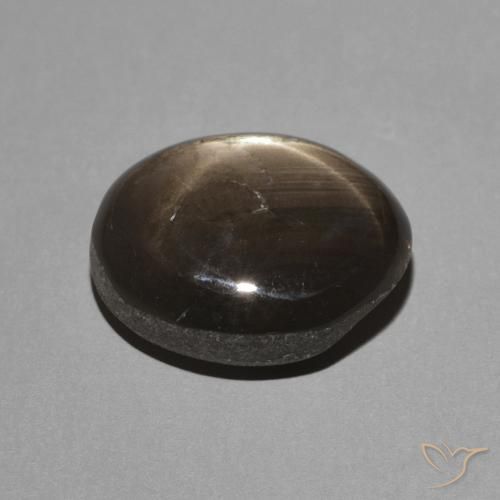 Star Sapphire Gemstone in 10 x 8 mm (calibrated) Size for Sale, Star Sapphire Stone in Black Color