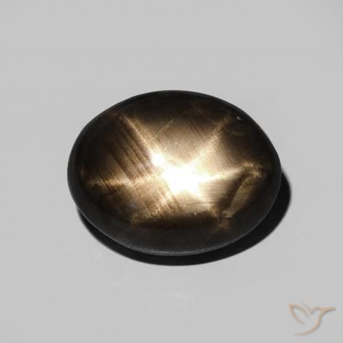 2.82ct Natural Black Star Sapphire, Oval, Opaque