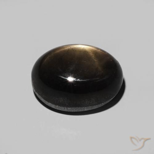 Star Sapphire Gemstone in 10 x 8 mm (calibrated) Size for Sale, Star Sapphire Stone in Black Color