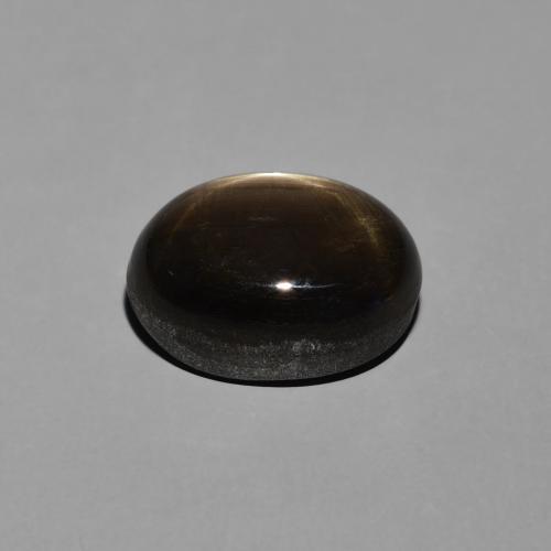 Star Sapphire Gemstone in 11 x 8.2 mm Size for Sale, Star Sapphire Stone in Black Color