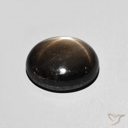 Star Sapphire Gemstone in 10 x 8 mm (calibrated) Size for Sale, Star Sapphire Stone in Black Color