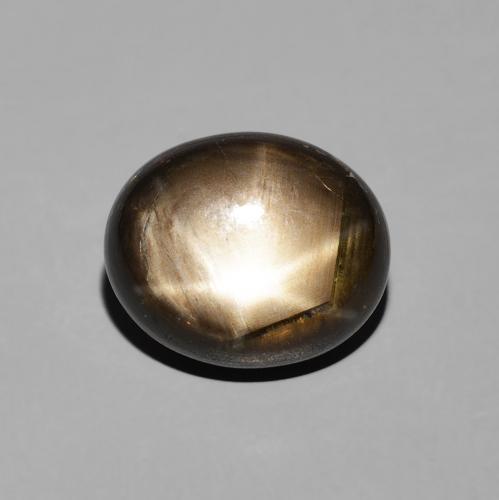 5.23ct Natural Black Star Sapphire, Oval, Opaque