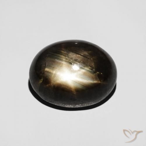 4.67ct Natural Black Star Sapphire, Oval, Opaque