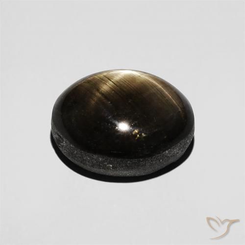 Star Sapphire Gemstone in 10 x 8 mm (calibrated) Size for Sale, Star Sapphire Stone in Black Color