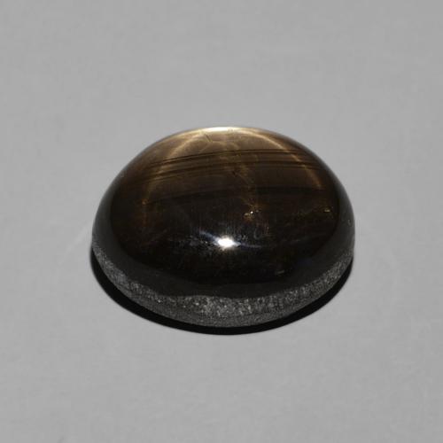 Star Sapphire Gemstone in 9.4 x 7.9 mm Size for Sale, Star Sapphire Stone in Black Color