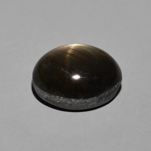 Star Sapphire Gemstone in 9.4 x 7.2 mm Size for Sale, Star Sapphire Stone in Black Color