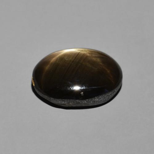 Star Sapphire Gemstone in 10.5 x 8.2 mm Size for Sale, Star Sapphire Stone in Black Color