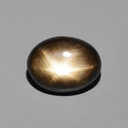 3.88ct Natural Black Star Sapphire, Oval, Opaque