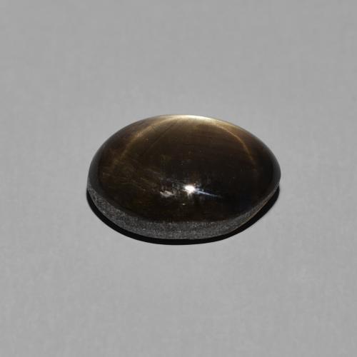 Star Sapphire Gemstone in 9.7 x 7.4 mm Size for Sale, Star Sapphire Stone in Black Color