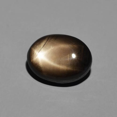 4.23 ct Black Star Sapphire Stone, Natural Star Sapphire in Oval Cabochon Shape for Sale