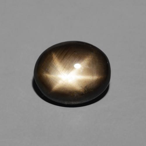 2.92ct Natural Black Star Sapphire, Oval, Opaque