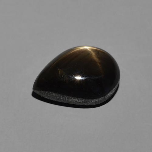 Star Sapphire Gemstone in 10.1 x 7.5 mm Size for Sale, Star Sapphire Stone in Black Color
