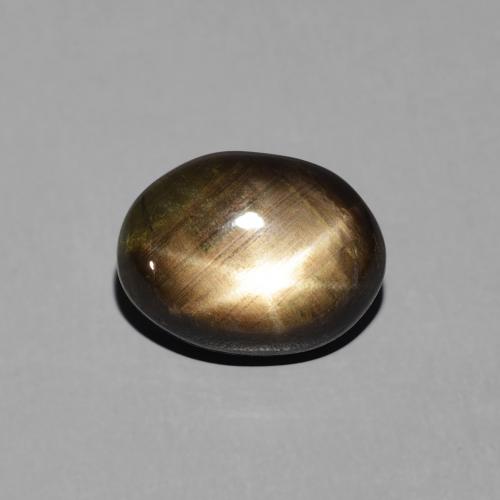 3.19 ct Black Star Sapphire, 9.6 x 7.3 mm Oval Cut From Thailand, Photo A