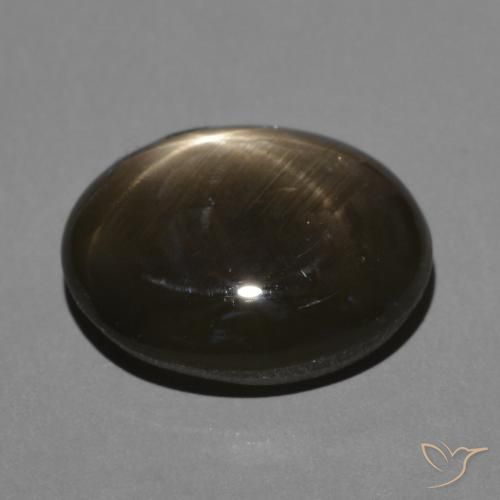 Star Sapphire Gemstone in 10.4 x 8.3 mm Size for Sale, Star Sapphire Stone in Black Color