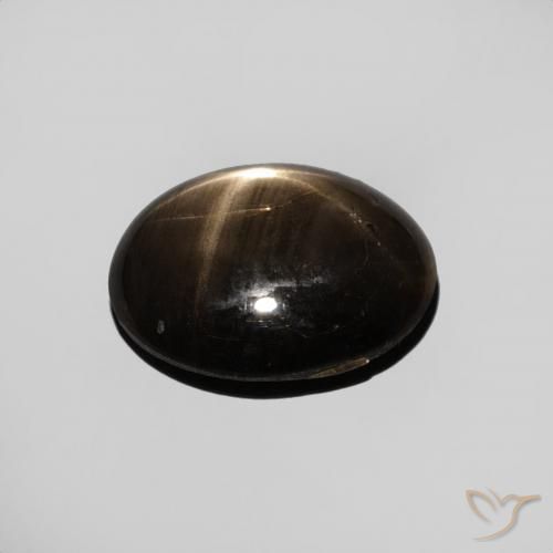 Star Sapphire Gemstone in 11 x 9 mm (calibrated) Size for Sale, Star Sapphire Stone in Black Color