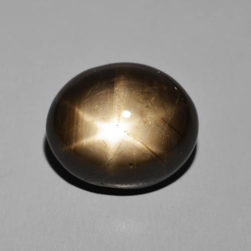 17.54ct Natural Black Star Sapphire, Oval, Opaque