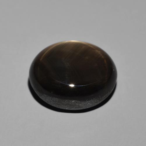 Star Sapphire Gemstone in 15.5 x 13.8 mm Size for Sale, Star Sapphire Stone in Black Color
