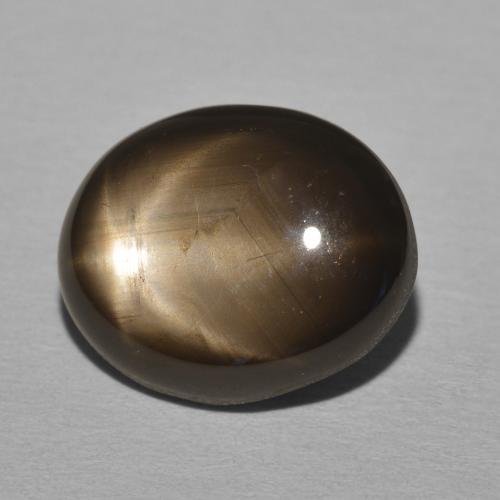 11.05 ct Black Star Sapphire Stone, Natural Star Sapphire in Oval Cabochon Shape for Sale