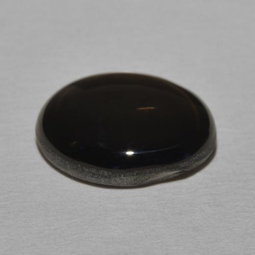 Star Sapphire Gemstone in 14.7 x 12.3 mm Size for Sale, Star Sapphire Stone in Black Color
