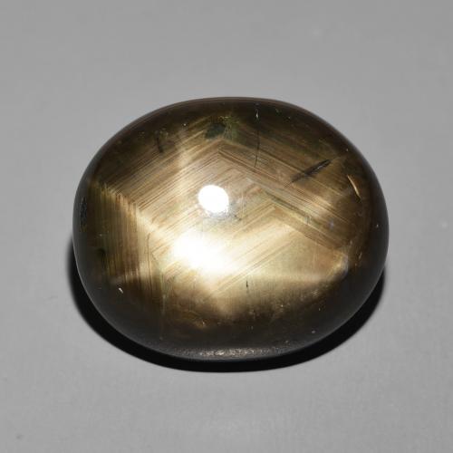 34.34ct Natural Black Star Sapphire, Oval, Opaque