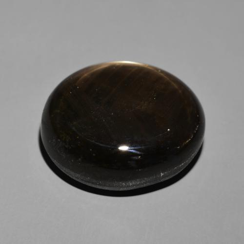 Star Sapphire Gemstone in 20.2 x 18.1 mm Size for Sale, Star Sapphire Stone in Black Color