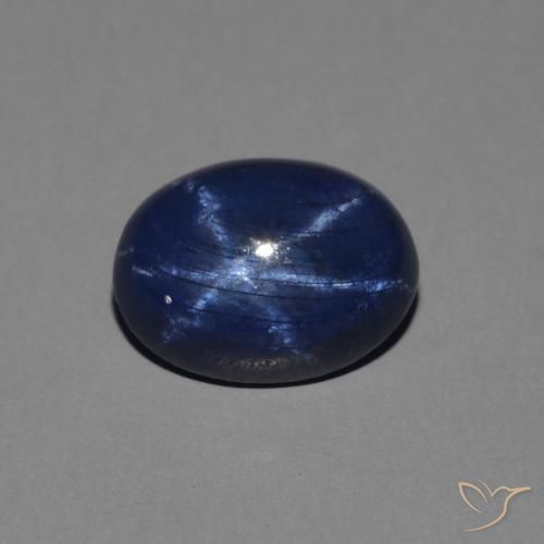 1.38ct Natural Deep Blue Star Sapphire, Oval, Opaque