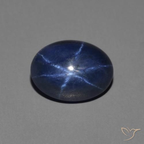 1.63ct Natural Royal Blue Star Sapphire, Oval, Opaque