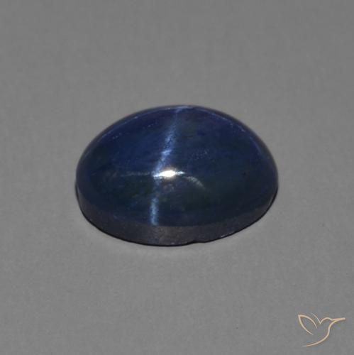 Star Sapphire Gemstone in 7.3 x 5.4 mm Size for Sale, Star Sapphire Stone in Royal Blue Color