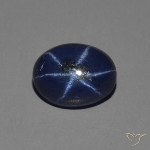 1.49 ct Blue Star Sapphire, 7.1 x 5.3 mm Oval Cut From Thailand, Photo A
