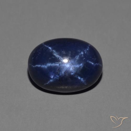 1.64ct Natural Dark Blue Star Sapphire, Oval, Opaque