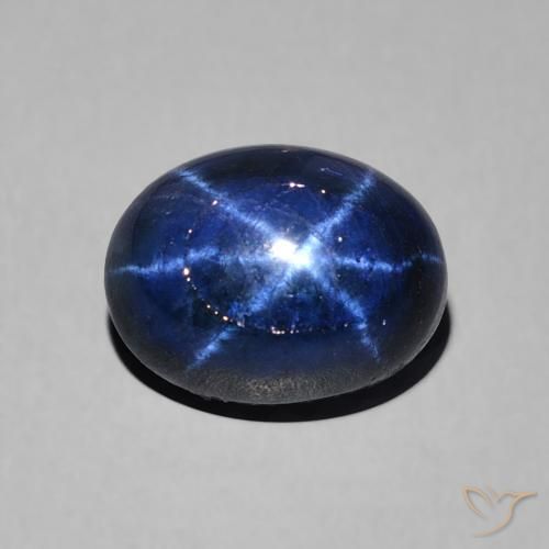 3.22ct Blue Star Sapphire Gemstone Oval Cut 9.3 x 7.1 mm
