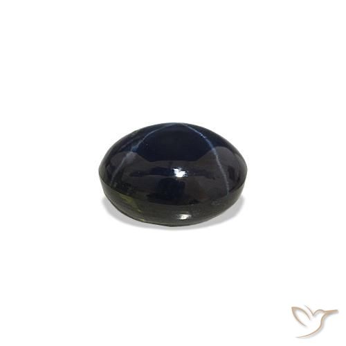 Star Sapphire Gemstone in 5 x 4 mm (calibrated) Size for Sale, Star Sapphire Stone in Dark Blue Color