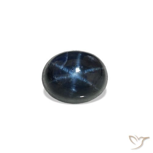 0.94 ct Blue Star Sapphire Gemstone, Star Sapphire Gem in Oval Cabochon Shape for Sale.