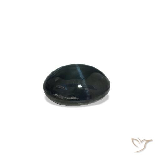 Star Sapphire Gemstone in 4.9 x 3.8 mm Size for Sale, Star Sapphire Stone in Deep Blue Color