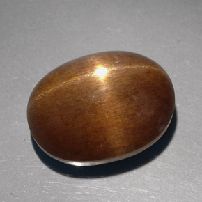 23.68 ct Brown Star Sunstone Stone, Natural Star Sunstone in Oval Cabochon Shape for Sale