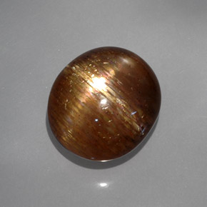 19.22 ct Brown Star Sunstone Stone, Natural Star Sunstone in Oval Cabochon Shape for Sale