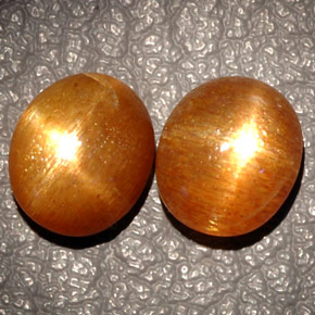 7.00 ct Brown Star Sunstone Stone, Natural Star Sunstone in Oval Cabochon Shape for Sale