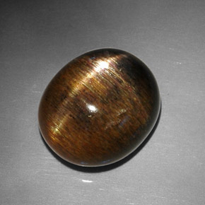 12.68 ct Brown Star Sunstone Stone, Natural Star Sunstone in Oval Cabochon Shape for Sale