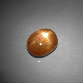1.79 ct Brown Star Sunstone Gemstone, Star Sunstone Gem in Oval Cabochon Shape for Sale.